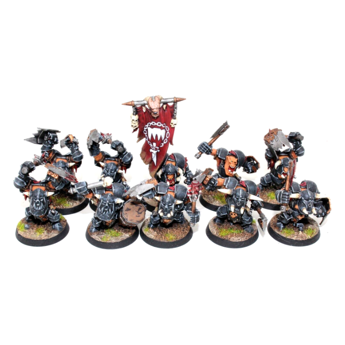 Warhammer Orcs and Goblins Black Orcs Well Painted JYS78 - Tistaminis
