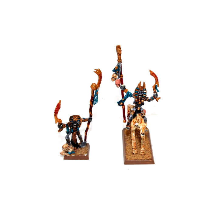 Warhammer Tomb Kings Lich Priest On Foot + Mounted Well Painted Metal JYS93 - Tistaminis