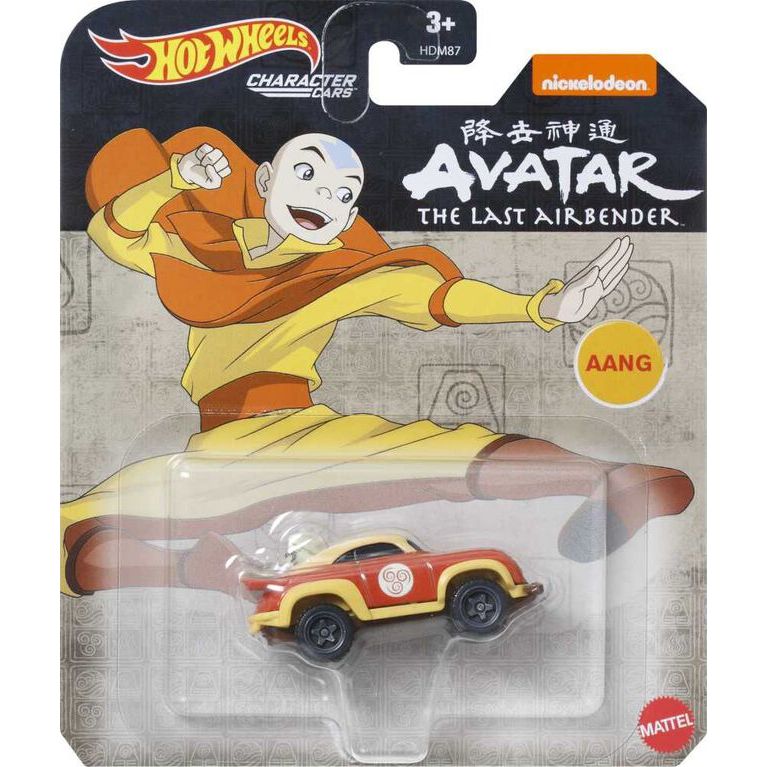 Hot Wheels Avatar: the Last Airbender Aang Character Car - Tistaminis