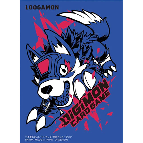 Digimon Card game: Official Sleeve 2023 – Loogamon New - Tistaminis