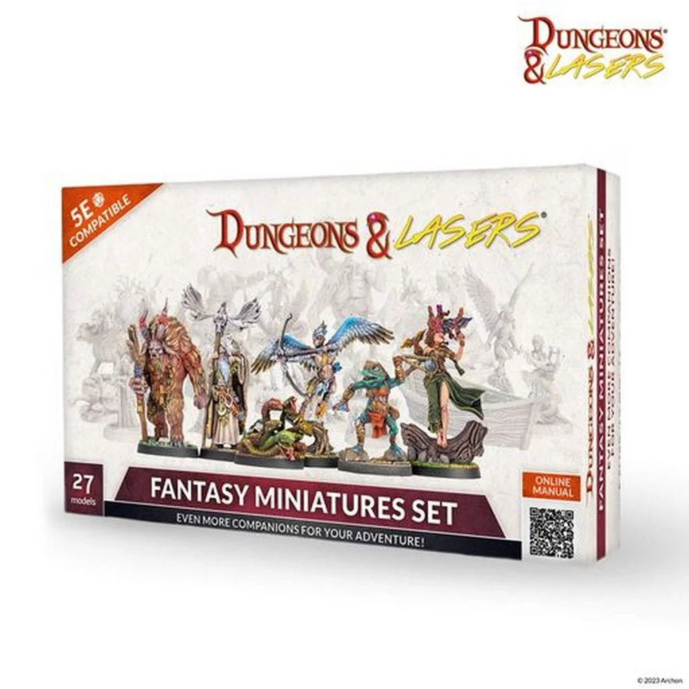 DUNGEONS AND LASERS FANTASY MINIATURES SET New - Tistaminis