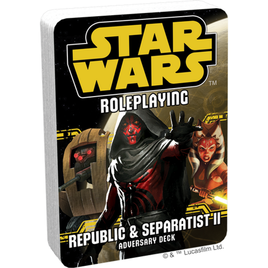 Star Wars: RPG: Republic & Separatist II Adversary Deck New - Tistaminis
