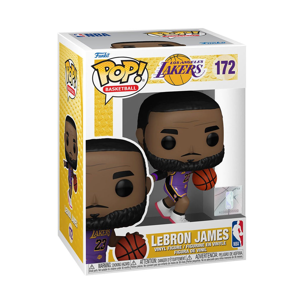 Funko POP NBA LAKERS LEBRON JAMES (PURPLE) #172 New - Tistaminis