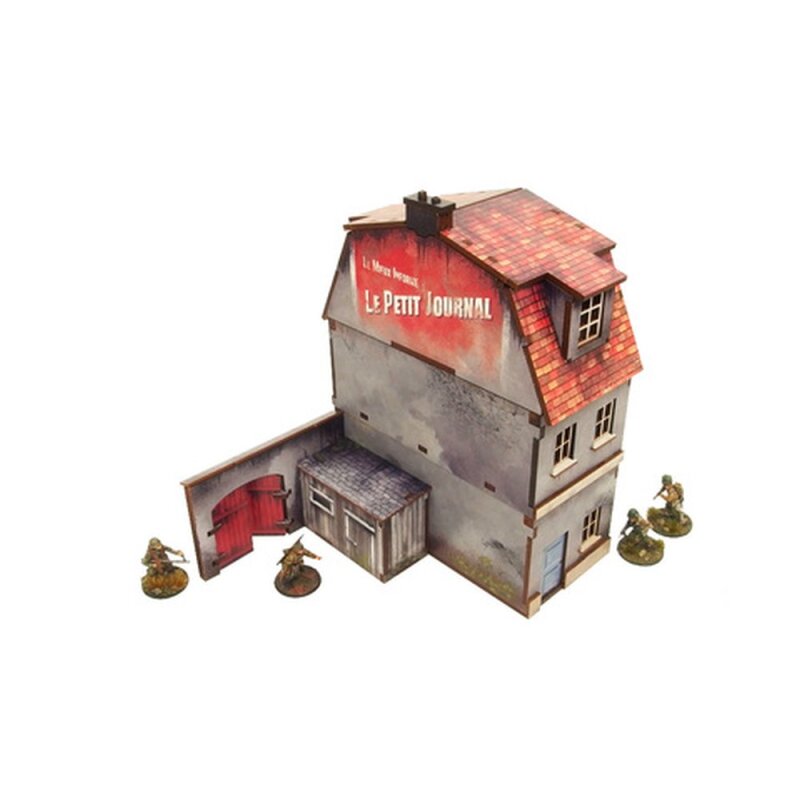 Warlord Games MDF Terrain WW2 Normandy Townhouse 1 PREPAINTED New - Tistaminis