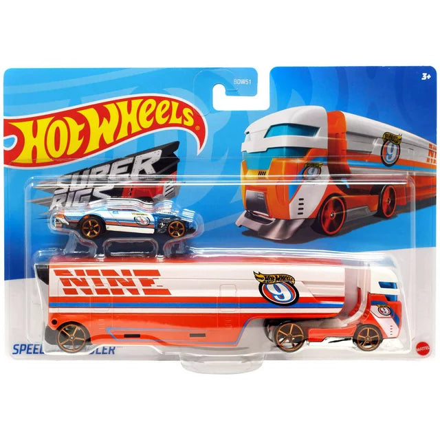 Hot Wheels 1:64 Super Rigs Speedway Hauler - Tistaminis