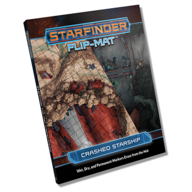 STARFINDER FLIP-MAT CRASHED STARSHIP New - Tistaminis