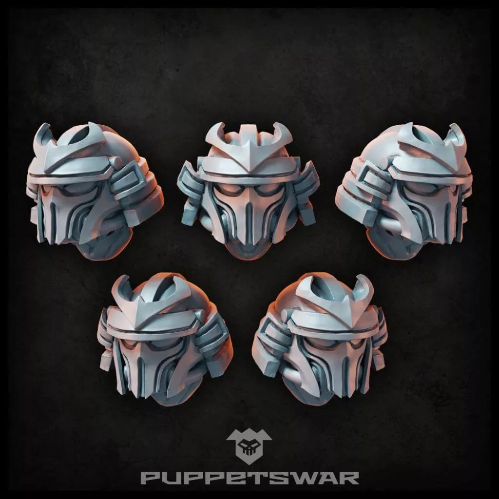 Puppets War Dark Samurai Helmets New - Tistaminis