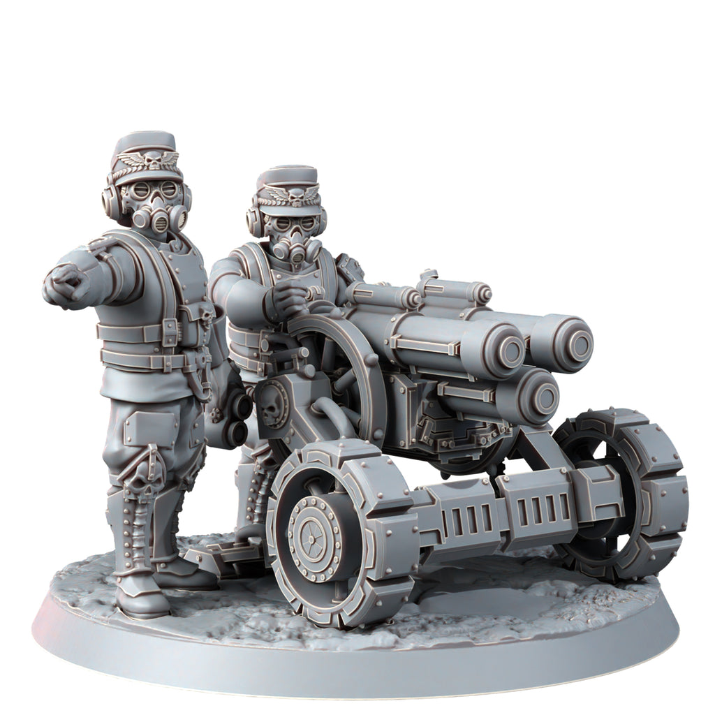 Wargames Exclusive IRON KORPS HEAVY SUPPORT TEAM WITH ROCKET LAUNCHER New - Tistaminis