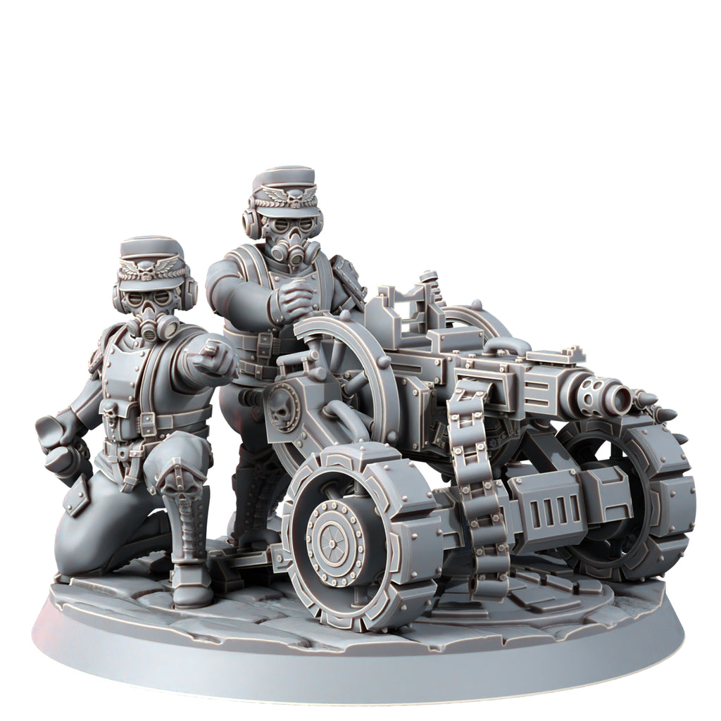 Wargames Exclusive IRON KORPS HEAVY SUPPORT TEAM WITH HEAVY GUTLING New - Tistaminis