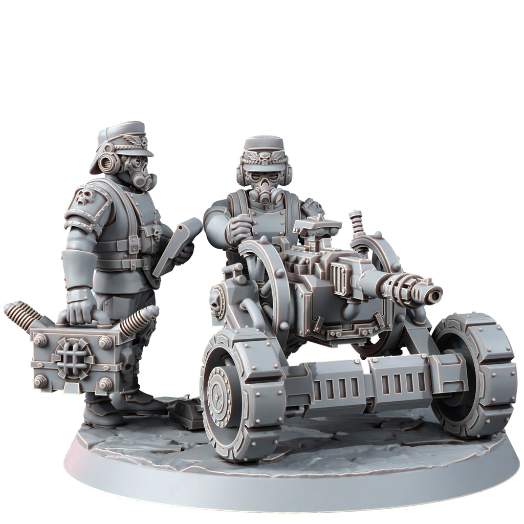 Wargames Exclusive IRON KORPS HEAVY SUPPORT TEAM WITH LASER BEAMER New - Tistaminis
