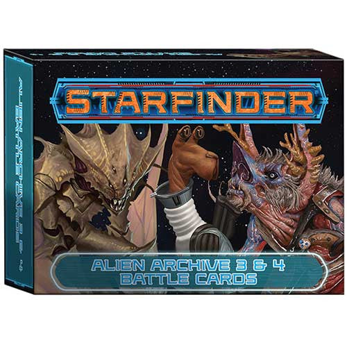 STARFINDER RPG ALIEN ARCHIVE 3 AND 4 BATTLE CARDS New - Tistaminis