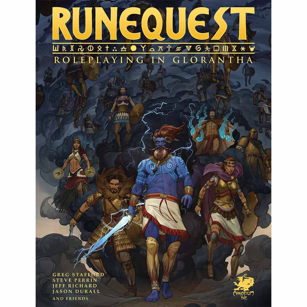 RUNEQUEST ROLEPLAYING IN GLORANTHA HARDCOVER NEW - Tistaminis