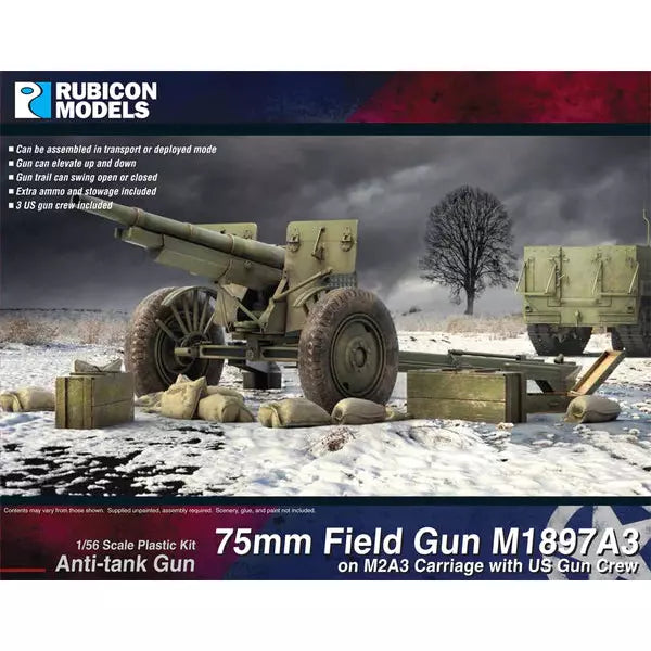 Rubicon American M2A3 75mm Field Gun with Crew - Tistaminis