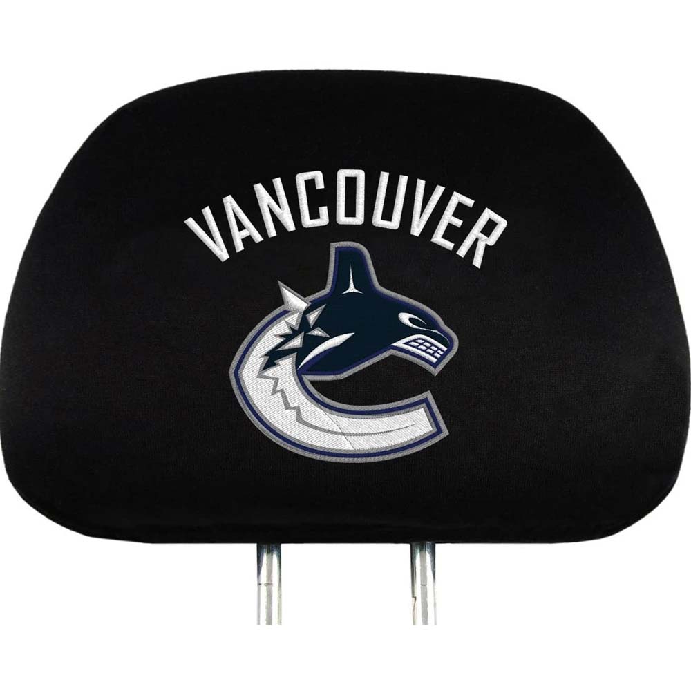 NHL AUTO HEAD REST COVER - VANCOUVER CANUCKS  NEW - Tistaminis