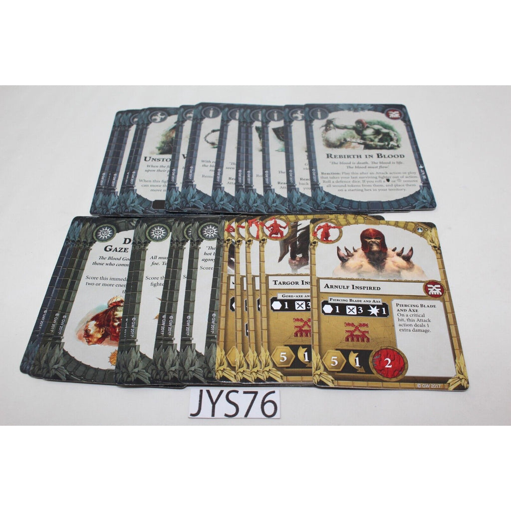Warhammer Shadespire Garrek's Reavers Cards - JYS76 - Tistaminis