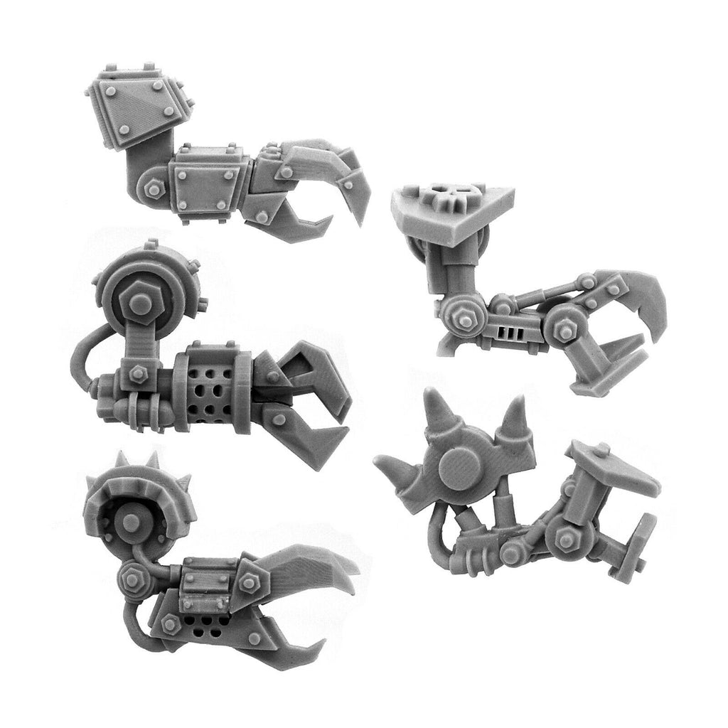 Wargames Exclusive ORK CYBORG CONVERSION BITS BIONIC CLAW ARM (RIGHT) New - TISTA MINIS