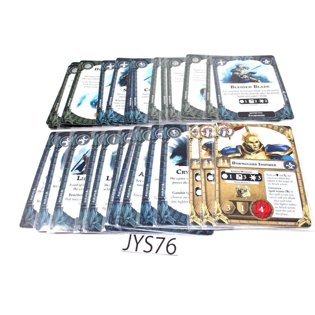 Warhammer Shadespire Stormsire's Cursebreakers Cards - JYS76 - Tistaminis