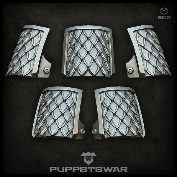 Puppets War Bushi Scales shoulder pads New - Tistaminis