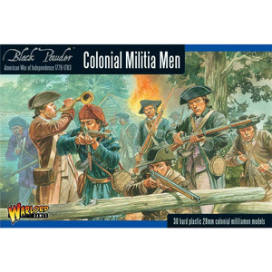 Black Powder American War of Independence AWI Colonial Militia Men New - TISTA MINIS