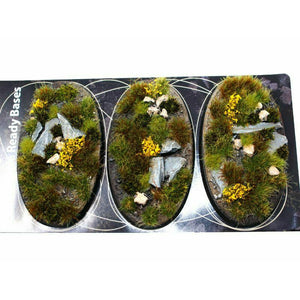 Gamers Grass Badlands Bases Oval 75mm (x3) - TISTA MINIS