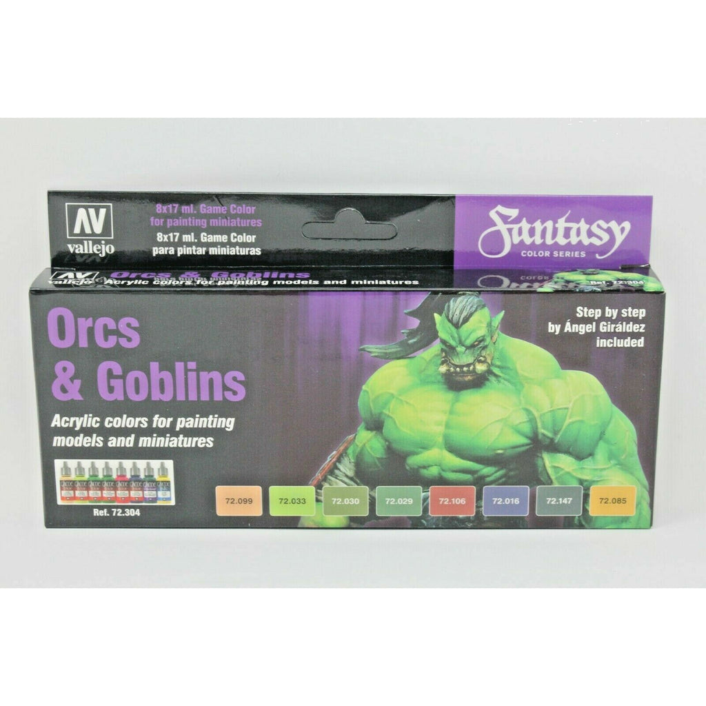 Vallejo Game Colour Orcs & Goblins Paint Set VAL72304 - TISTA MINIS