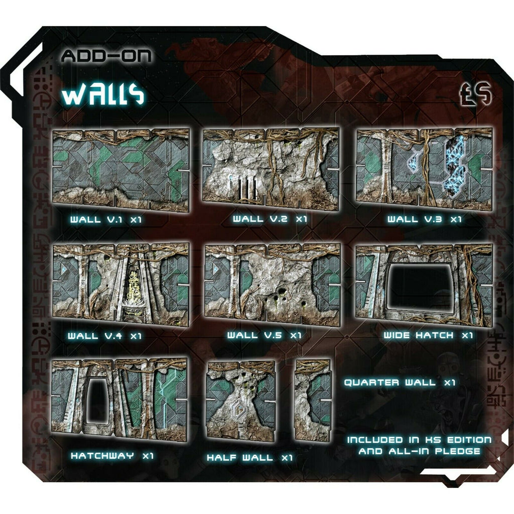 Battle Systems: Alien Catacomb Walls New - Tistaminis