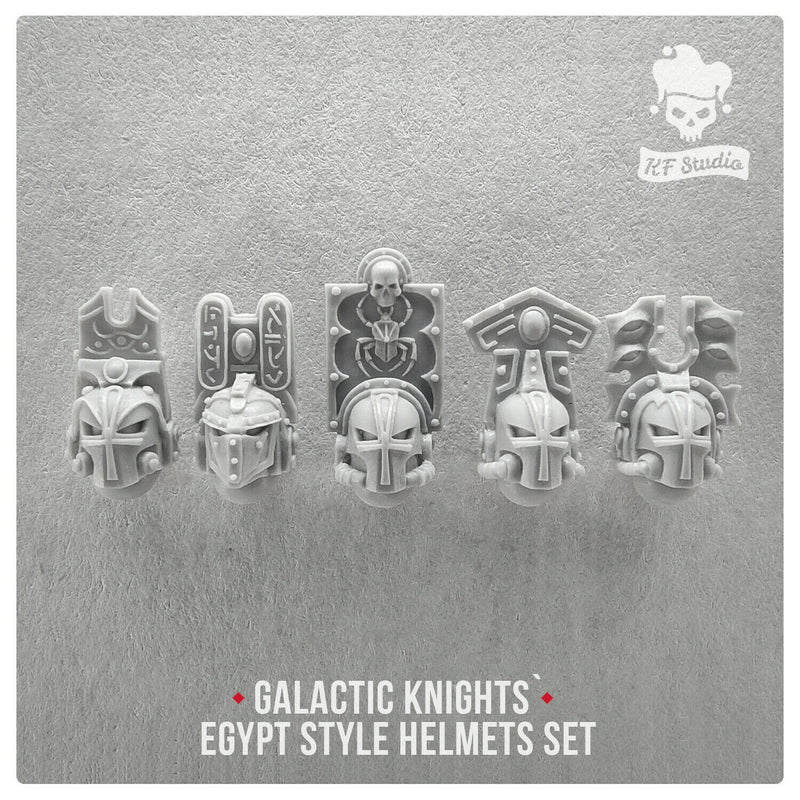 Artel W - KF Studio	Galactic Knights Egypt Style Helmets Set New - Tistaminis