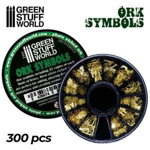 Green Stuff World Ork Runes and Symbols New - TISTA MINIS