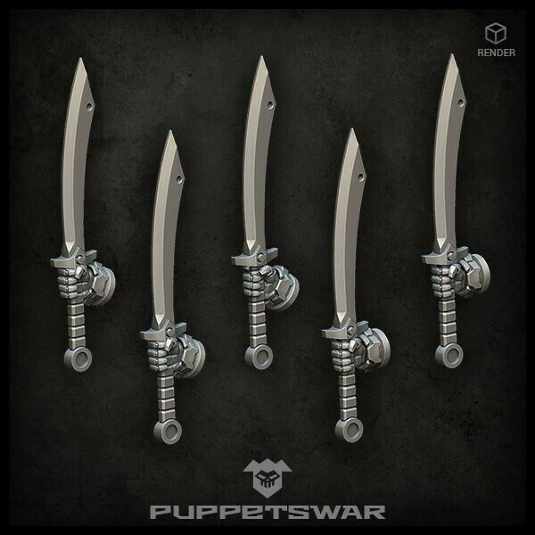 Puppets War Dadao Swords (right) New - Tistaminis