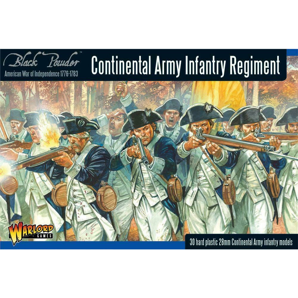 Black Powder American War of Independence Continental Infantry Regiment New - TISTA MINIS