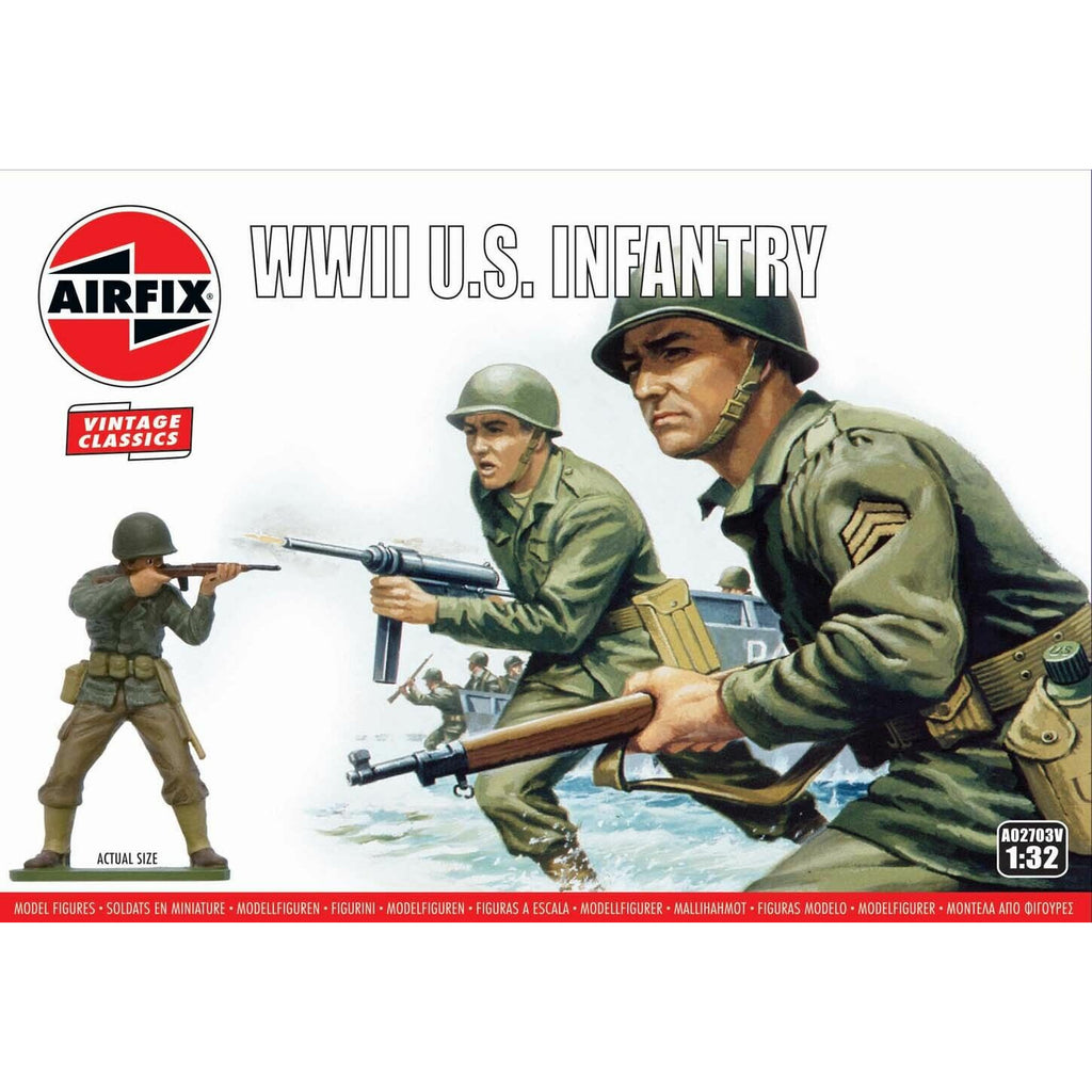 AirFix Vintage Classics WWII US INFANTRY (1/32) New - Tistaminis