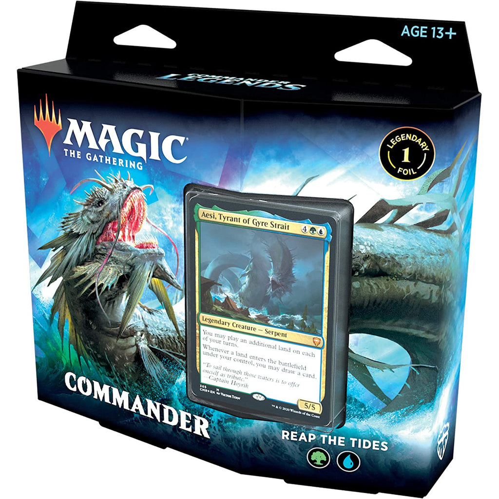 Magic the Gathering Commander Legends Deck - Reap the Tides New - Tistaminis