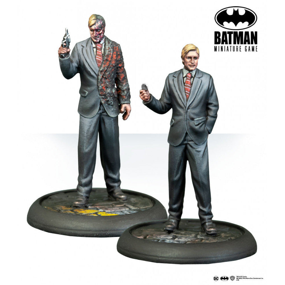 Batman Miniature Game: The White Knight & Two-Face New - Tistaminis