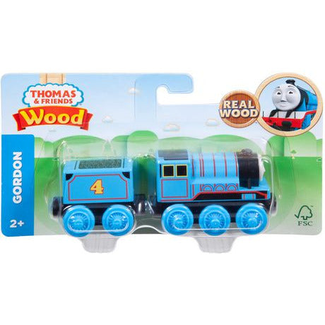 Thomas & Friends Real Wood Gordon Blue Train Toy Ages 2+ Large Engine - Tistaminis