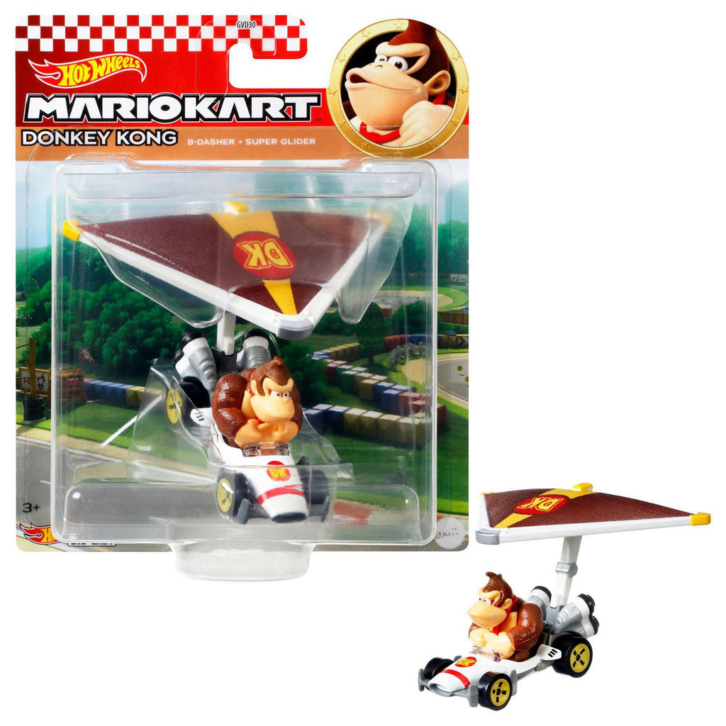 Hot Wheels Mario Kart GVD37 DONKEY KONG B-Dasher + Super Glider - Tistaminis