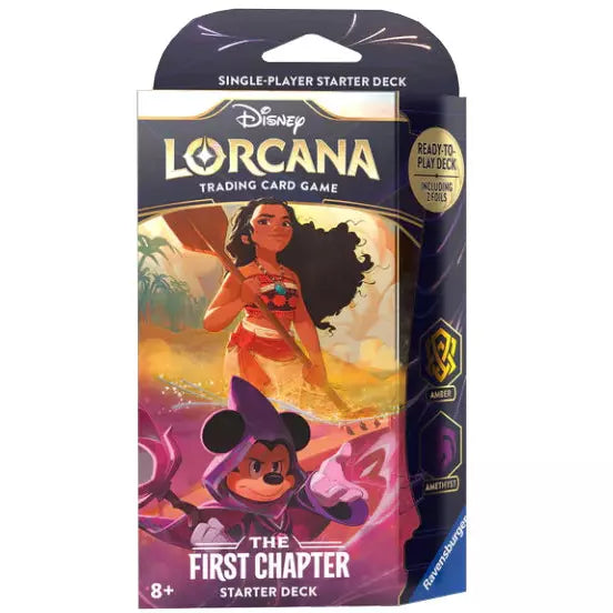 Disney Lorcana: The First Chapter: Starter Deck - Amber / Amethyst Sep-01 Pre-Order - Tistaminis