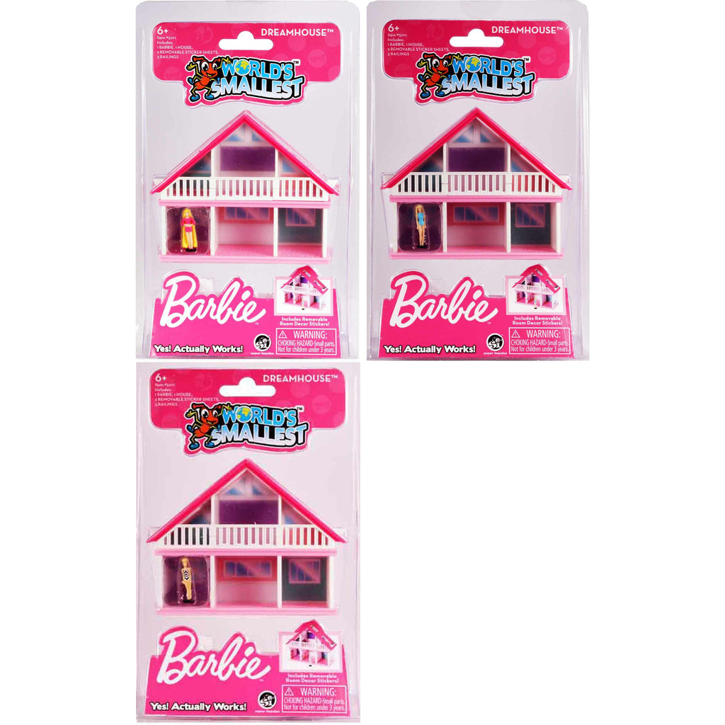 World's Smallest Barbie Dream House Miniature Pocket Size | Barbie May Vary - Tistaminis