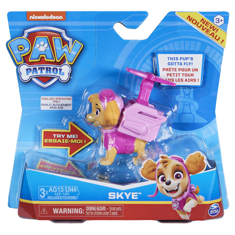 Paw Patrol Action Pack Pup and Badge Skye with Sounds and Phrases - Tistaminis