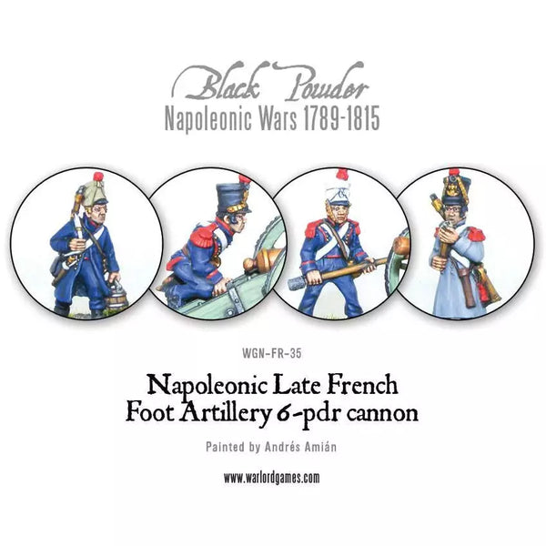 Black Powder French Napoleonic 6 Pdr Foot Artillery | Tistaminis