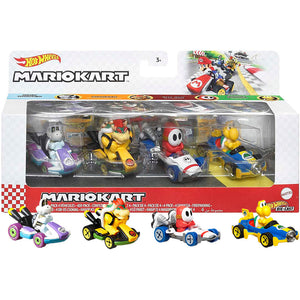 Hot Wheels Mario Kart Vehicle 4-Pack Die Cast Set - Tistaminis