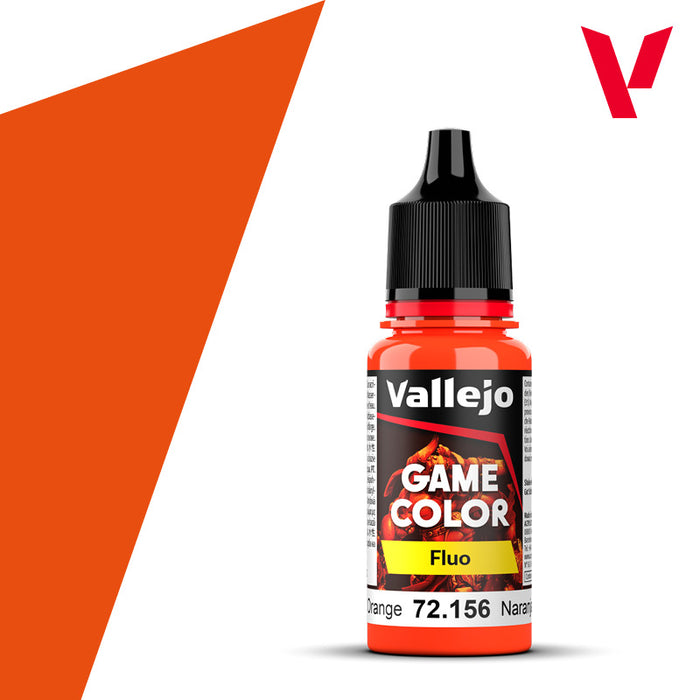 Vallejo Game Colour Paint Game Color Fluorescent Orange (72.156)