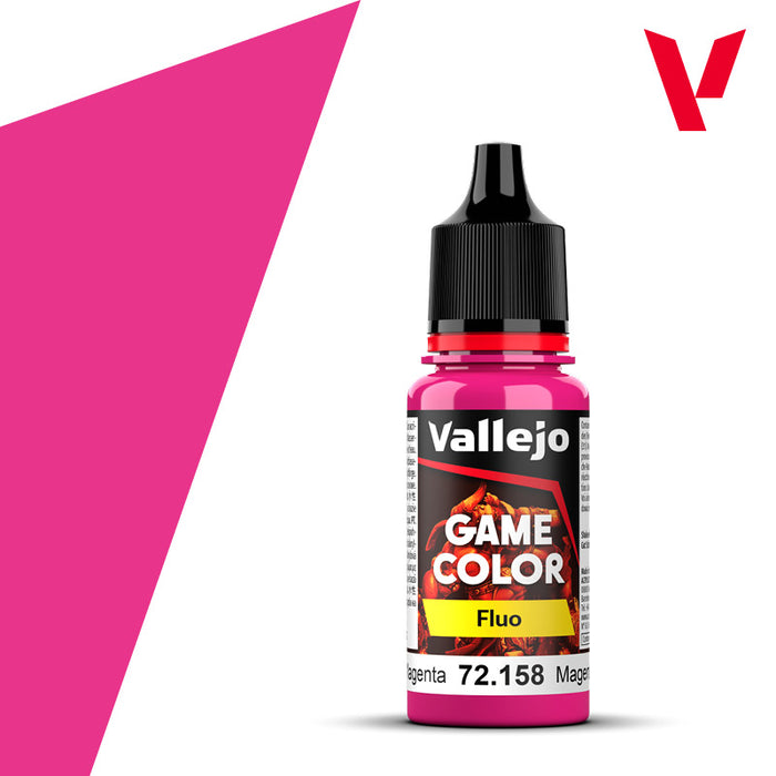 Vallejo Game Colour Paint Game Color Fluorescent Magenta (72.158)