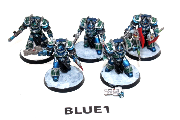 Warhammer Space Marines Lernaean Terminator Squad BLUE1