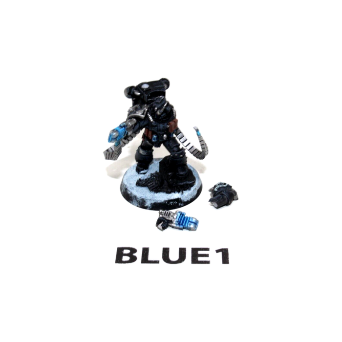 Warhammer Space Marines Legion Moritat with Plasma Pistols BLUE1