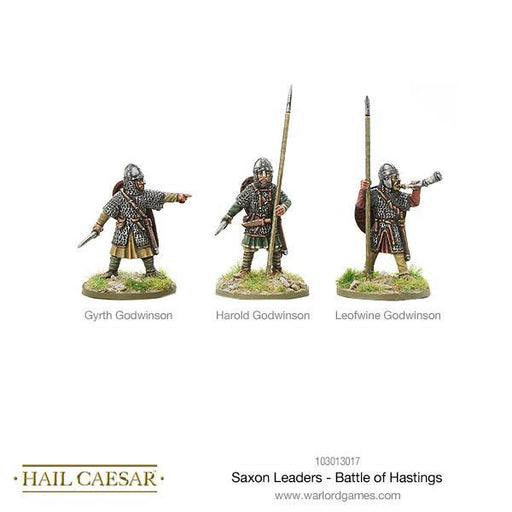 Hail Caesar Saxon Leaders - Battle Of Hastings - Tistaminis