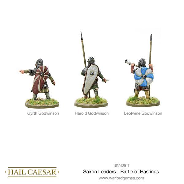 Hail Caesar Saxon Leaders - Battle Of Hastings - Tistaminis