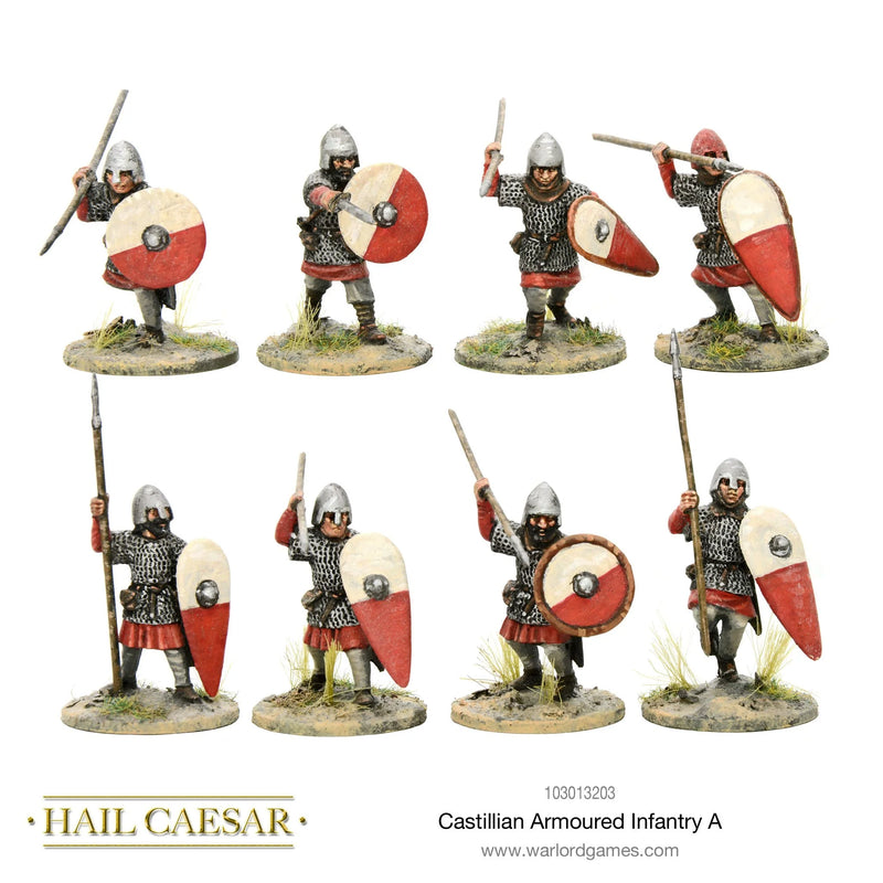 Hail Caesar Medieval Spain Castillian Armoured Infantry A - Tistaminis
