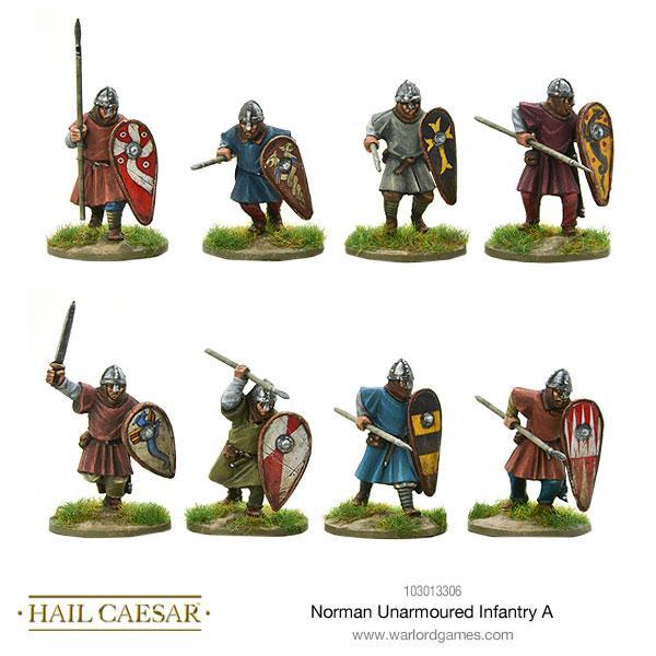 Hail Caesar Norman Unarmoured Infantry A - Tistaminis