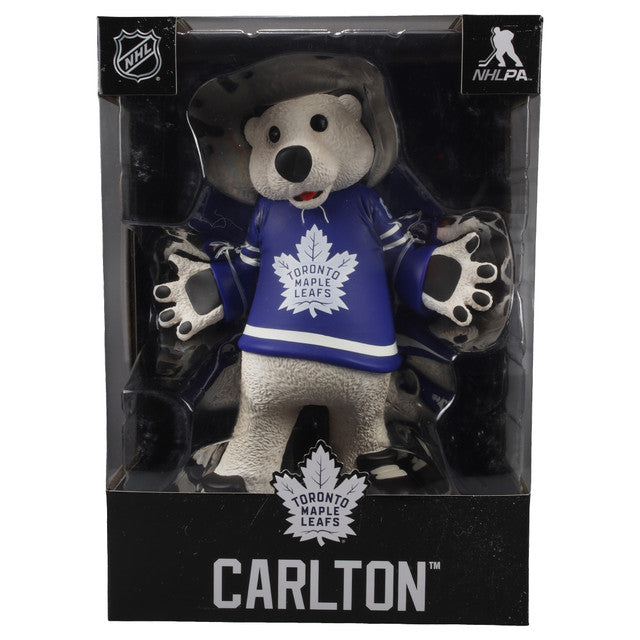 NHL MASCOT FIGURES - CARLTON THE BEAR TORONTO MAPLE LEAFS New - Tistaminis