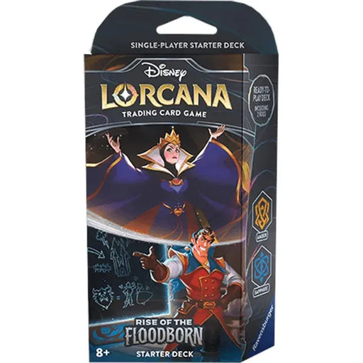 DISNEY LORCANA RISE OF THE FLOODBORN DECK - Amber / Sapphire New - Tistaminis